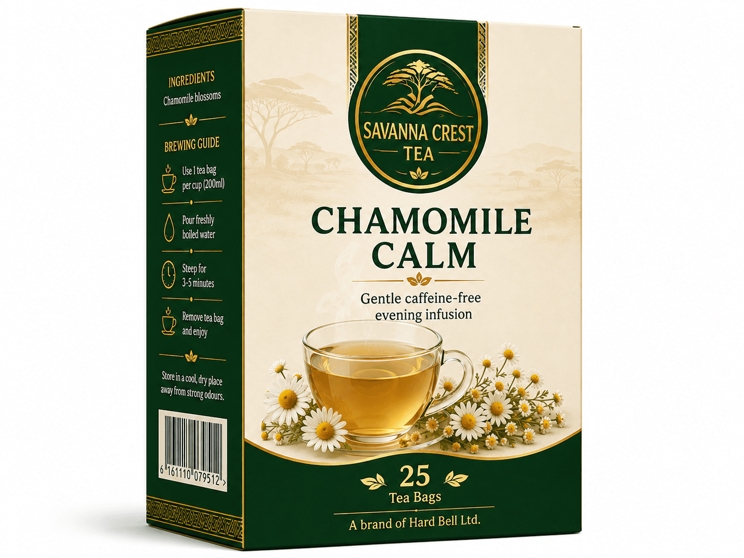 Savanna Chamomile Calm concept packaging
