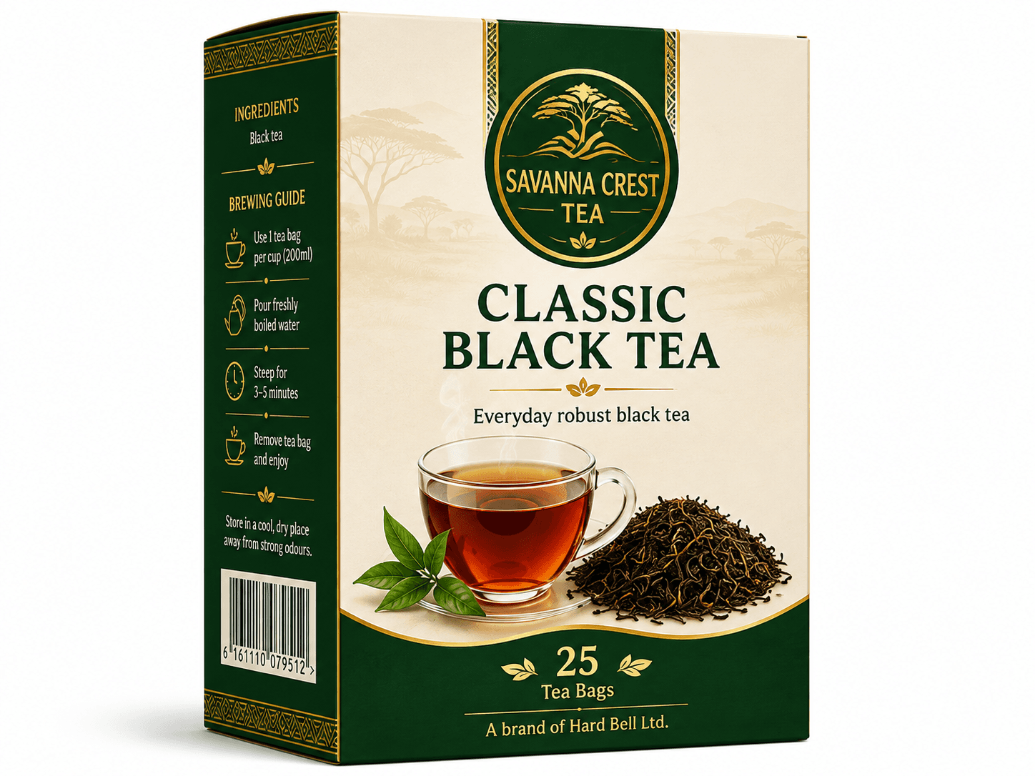 Savanna Classic Black Tea concept packaging