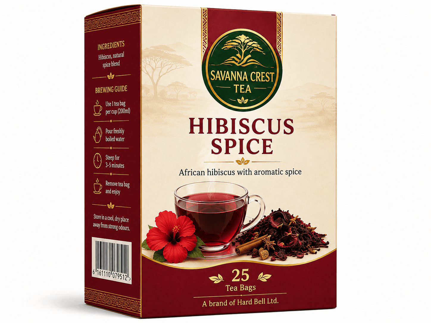 Savanna Hibiscus Spice concept packaging