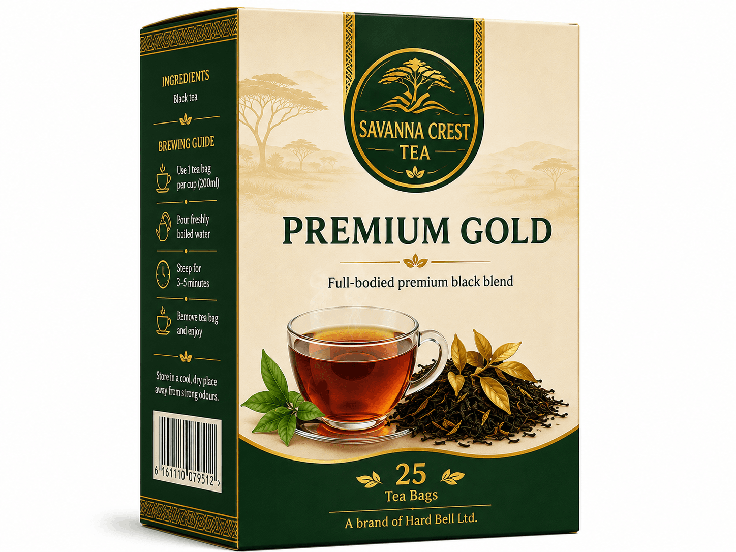 Savanna Premium Gold concept packaging